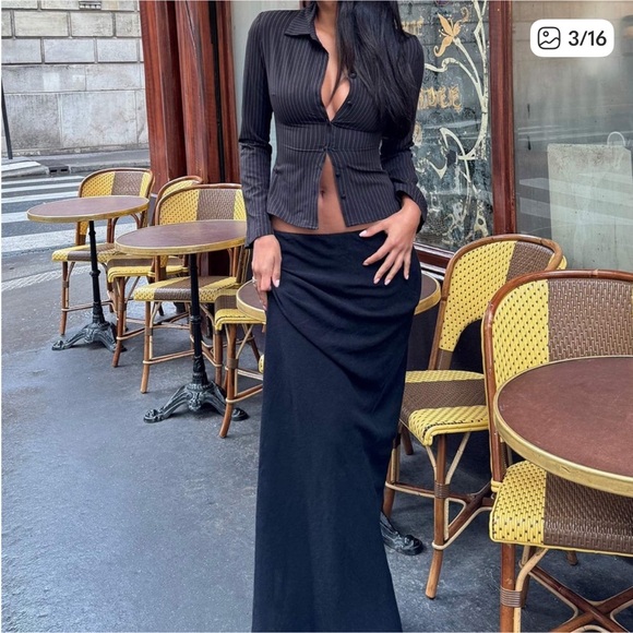 Princess Polly JODIE MAXI SKIRT black - Picture 3 of 6